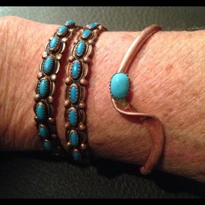 Vintage Souvenir Copper Bracelet Bundle